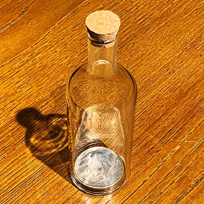 Coin in bottle - half dollar 2