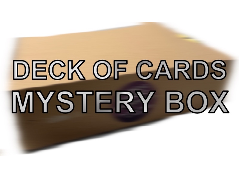 Deck of cards. Mystery box