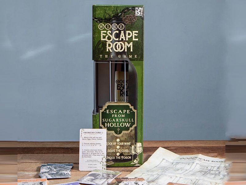 Wine Bottle Escape Room Game - Sugarskull Hollow