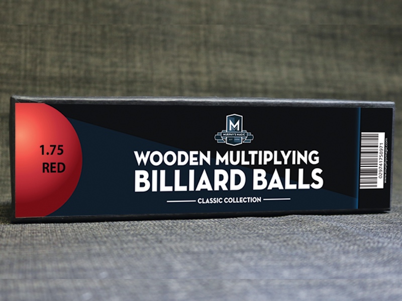 Wooden Billiard Balls (1.75" Red)