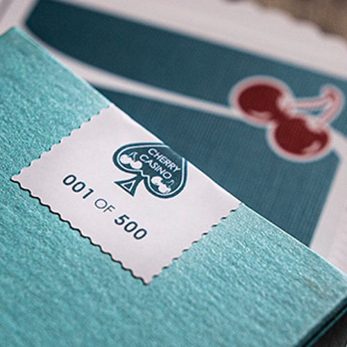 Cherry Casino House Deck (Tropicana Teal) Playing Cards 3